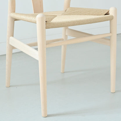 【カールハンセン別注Kvadratクッションプレゼント】CARL HANSEN & SON（カールハンセン&サン）/CH24/Yチェア（ワイチェア）/ビーチ材/ソープ仕上げ/ナチュラルペーパーコード/SH45/【シリアルNo.1789897】/【実物画像】 傷防止フェルト付