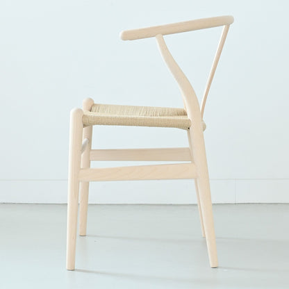 【カールハンセン別注Kvadratクッションプレゼント】CARL HANSEN & SON（カールハンセン&サン）/CH24/Yチェア（ワイチェア）/ビーチ材/ソープ仕上げ/ナチュラルペーパーコード/SH45/【シリアルNo.1789898】/【実物画像】 傷防止フェルト付