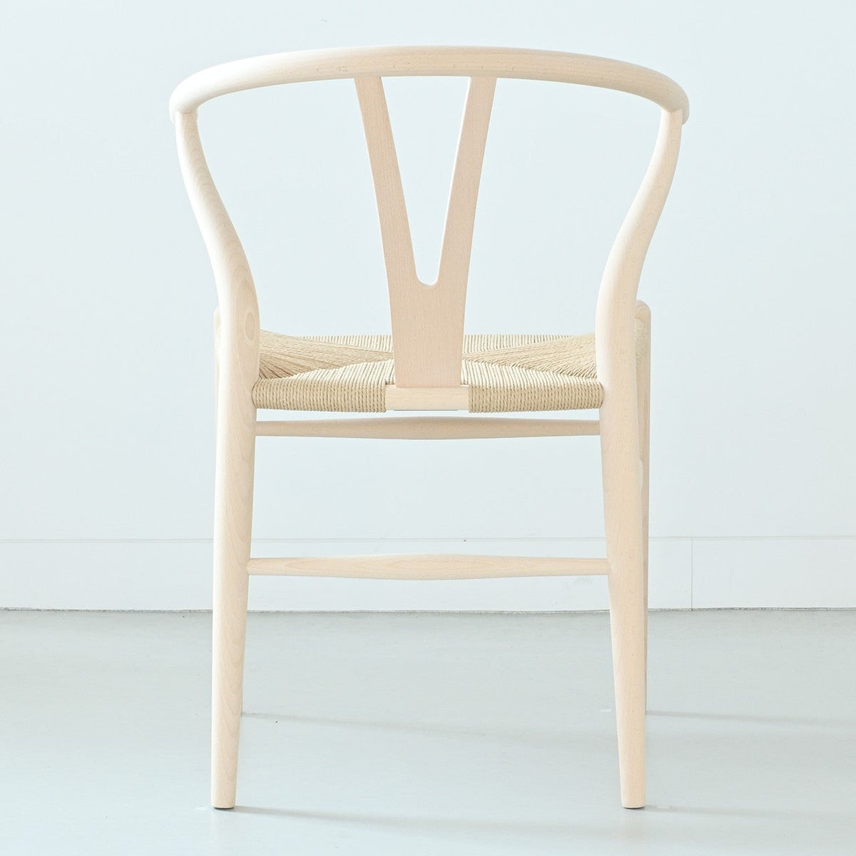 【カールハンセン別注Kvadratクッションプレゼント】CARL HANSEN & SON（カールハンセン&サン）/CH24/Yチェア（ワイチェア）/ビーチ材/ソープ仕上げ/ナチュラルペーパーコード/SH45/【シリアルNo.1789898】/【実物画像】 傷防止フェルト付