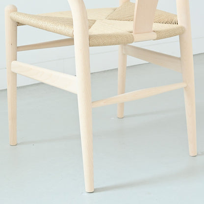 【カールハンセン別注Kvadratクッションプレゼント】CARL HANSEN & SON（カールハンセン&サン）/CH24/Yチェア（ワイチェア）/ビーチ材/ソープ仕上げ/ナチュラルペーパーコード/SH45/【シリアルNo.1789898】/【実物画像】 傷防止フェルト付