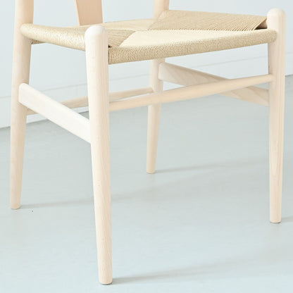 【カールハンセン別注Kvadratクッションプレゼント】CARL HANSEN & SON（カールハンセン&サン）/CH24/Yチェア（ワイチェア）/ビーチ材/ソープ仕上げ/ナチュラルペーパーコード/SH45/【シリアルNo.1789898】/【実物画像】 傷防止フェルト付