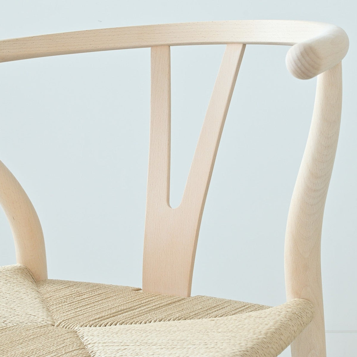 【カールハンセン別注Kvadratクッションプレゼント】CARL HANSEN & SON（カールハンセン&サン）/CH24/Yチェア（ワイチェア）/ビーチ材/ソープ仕上げ/ナチュラルペーパーコード/SH45/【シリアルNo.1789898】/【実物画像】 傷防止フェルト付