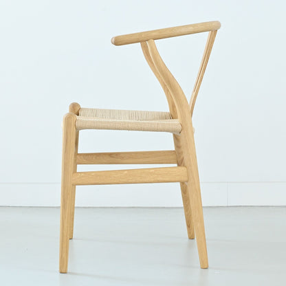 【カールハンセン別注Kvadratクッションプレゼント】CARL HANSEN & SON（カールハンセン&サン）/CH24/Yチェア（ワイチェア）/オーク材/オイル仕上げ/ナチュラルペーパーコード/SH45/【シリアルNo.1748650】/【実物画像】 傷防止フェルト付