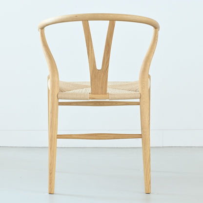 【カールハンセン別注Kvadratクッションプレゼント】CARL HANSEN & SON（カールハンセン&サン）/CH24/Yチェア（ワイチェア）/オーク材/オイル仕上げ/ナチュラルペーパーコード/SH45/【シリアルNo.1748650】/【実物画像】 傷防止フェルト付