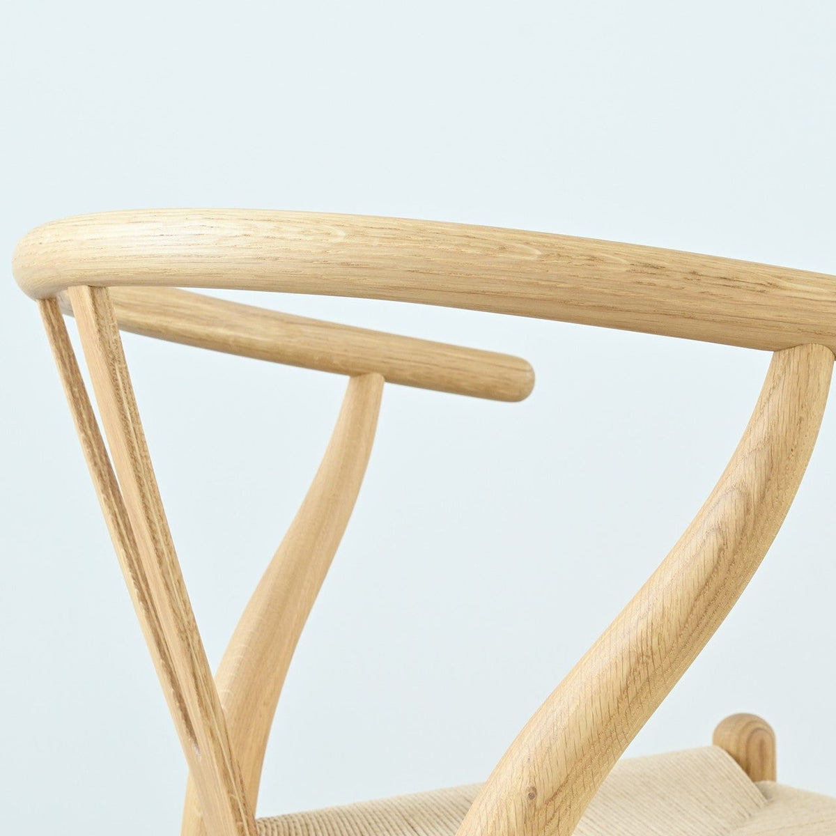 【カールハンセン別注Kvadratクッションプレゼント】CARL HANSEN & SON（カールハンセン&サン）/CH24/Yチェア（ワイチェア）/オーク材/オイル仕上げ/ナチュラルペーパーコード/SH45/【シリアルNo.1748650】/【実物画像】 傷防止フェルト付