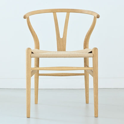 【カールハンセン別注Kvadratクッションプレゼント】CARL HANSEN & SON（カールハンセン&サン）/CH24/Yチェア（ワイチェア）/オーク材/オイル仕上げ/ナチュラルペーパーコード/SH45/【シリアルNo.1748651】/【実物画像】 傷防止フェルト付