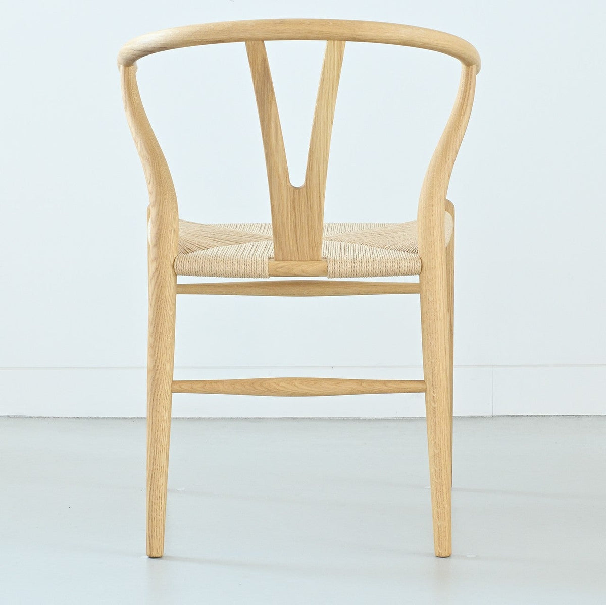 【カールハンセン別注Kvadratクッションプレゼント】CARL HANSEN & SON（カールハンセン&サン）/CH24/Yチェア（ワイチェア）/オーク材/オイル仕上げ/ナチュラルペーパーコード/SH45/【シリアルNo.1748651】/【実物画像】 傷防止フェルト付