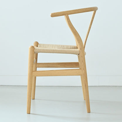 【カールハンセン別注Kvadratクッションプレゼント】CARL HANSEN & SON（カールハンセン&サン）/CH24/Yチェア（ワイチェア）/オーク材/オイル仕上げ/ナチュラルペーパーコード/SH45/【シリアルNo.1779147】/【実物画像】 傷防止フェルト付