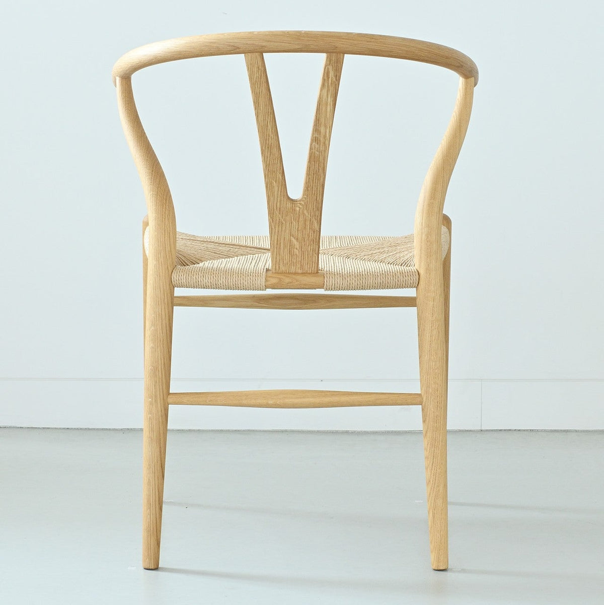 【カールハンセン別注Kvadratクッションプレゼント】CARL HANSEN & SON（カールハンセン&サン）/CH24/Yチェア（ワイチェア）/オーク材/オイル仕上げ/ナチュラルペーパーコード/SH45/【シリアルNo.1779147】/【実物画像】 傷防止フェルト付