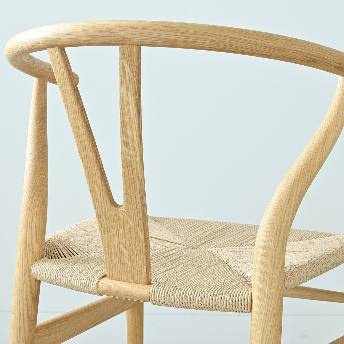 【カールハンセン別注Kvadratクッションプレゼント】CARL HANSEN & SON（カールハンセン&サン）/CH24/Yチェア（ワイチェア）/オーク材/オイル仕上げ/ナチュラルペーパーコード/SH45/【シリアルNo.1779147】/【実物画像】 傷防止フェルト付