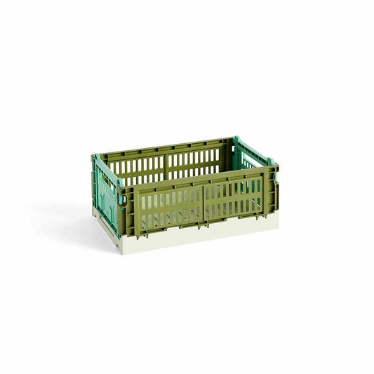 HAY（ヘイ）/COLOUR CRATE MIX S カラークレート/オリーブ,ダークミント/542158/Olive, dark mint