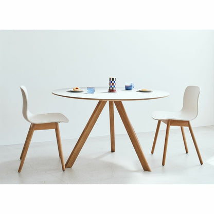 HAY（ヘイ）/CPH 20 ROUND/TABLES/テーブル/ダイニングテーブル/オフホワイト リノリウム/直径120/AA995-A530-AB42/Off-White Linoleum Tabletop Water-Based Lacquered Plywood Edge