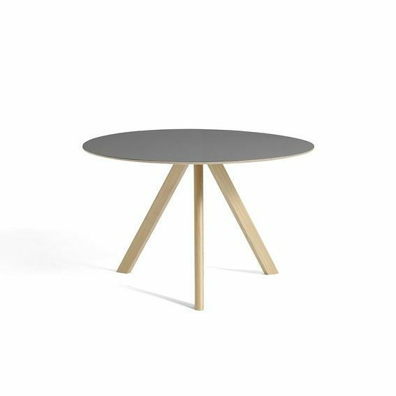 HAY（ヘイ）/CPH 20 ROUND/TABLES/テーブル/ダイニングテーブル/グレー リノリウム/O120/AA995-A530-AB41/Grey Linoleum Tabletop Water-Based Lacquered Plywood Edge