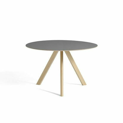 HAY（ヘイ）/CPH 20 ROUND/TABLES/テーブル/ダイニングテーブル/グレー リノリウム/O120/AA995-A530-AB41/Grey Linoleum Tabletop Water-Based Lacquered Plywood Edge