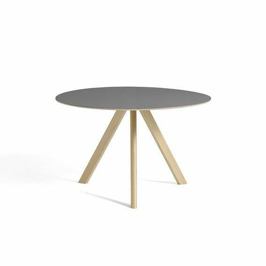 HAY（ヘイ）/CPH 20 ROUND/TABLES/テーブル/ダイニングテーブル/グレー リノリウム/O120/AA995-A530-AB41/Grey Linoleum Tabletop Water-Based Lacquered Plywood Edge