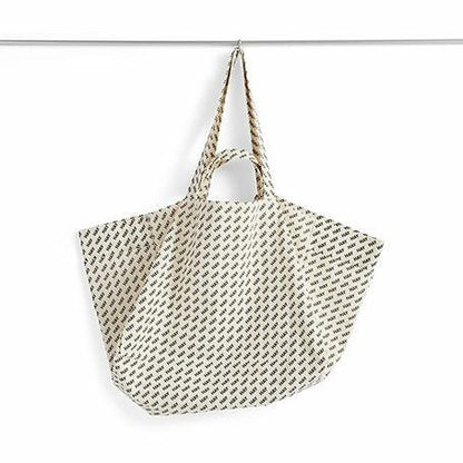 HAY（ヘイ）/Logo Weekend Bag/ウィークエンドバック/トートバック/ホワイト/ブラックロゴ/W53 x D37 x H38/AD567-A586/Black