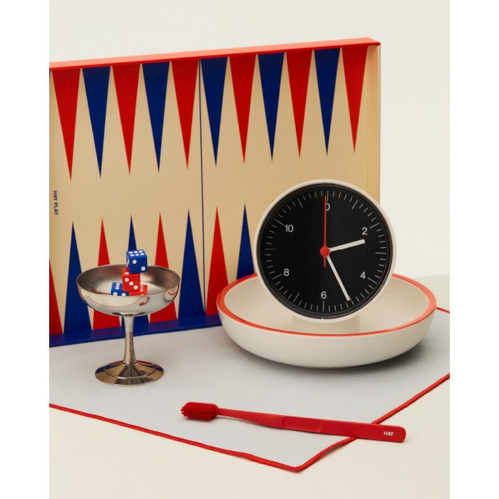HAY（ヘイ）/TABLE CLOCK/テーブルクロック/ブラック 時計 クロック 卓上 新生活 置時計 置き時計 北欧 子供部屋 寝室 リビング 玄関 洗面所 静音 カフェ 小型 小さい 黒 正規品 ギフト ラッピング不可