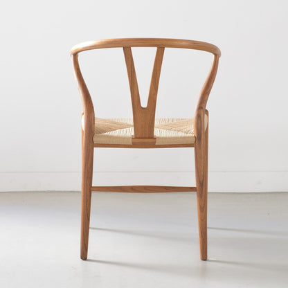 【カールハンセン別注Kvadratクッションプレゼント】CARL HANSEN & SON（カールハンセン&サン）/CH24/Yチェア（ワイチェア）/チーク材/オイル仕上げ/ナチュラルペーパーコード/SH45/【シリアルNo.1792866】/【実物画像】 傷防止フェルト付
