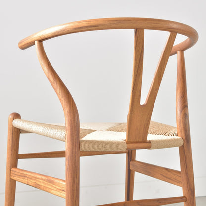 【カールハンセン別注Kvadratクッションプレゼント】CARL HANSEN & SON（カールハンセン&サン）/CH24/Yチェア（ワイチェア）/チーク材/オイル仕上げ/ナチュラルペーパーコード/SH45/【シリアルNo.1792866】/【実物画像】 傷防止フェルト付