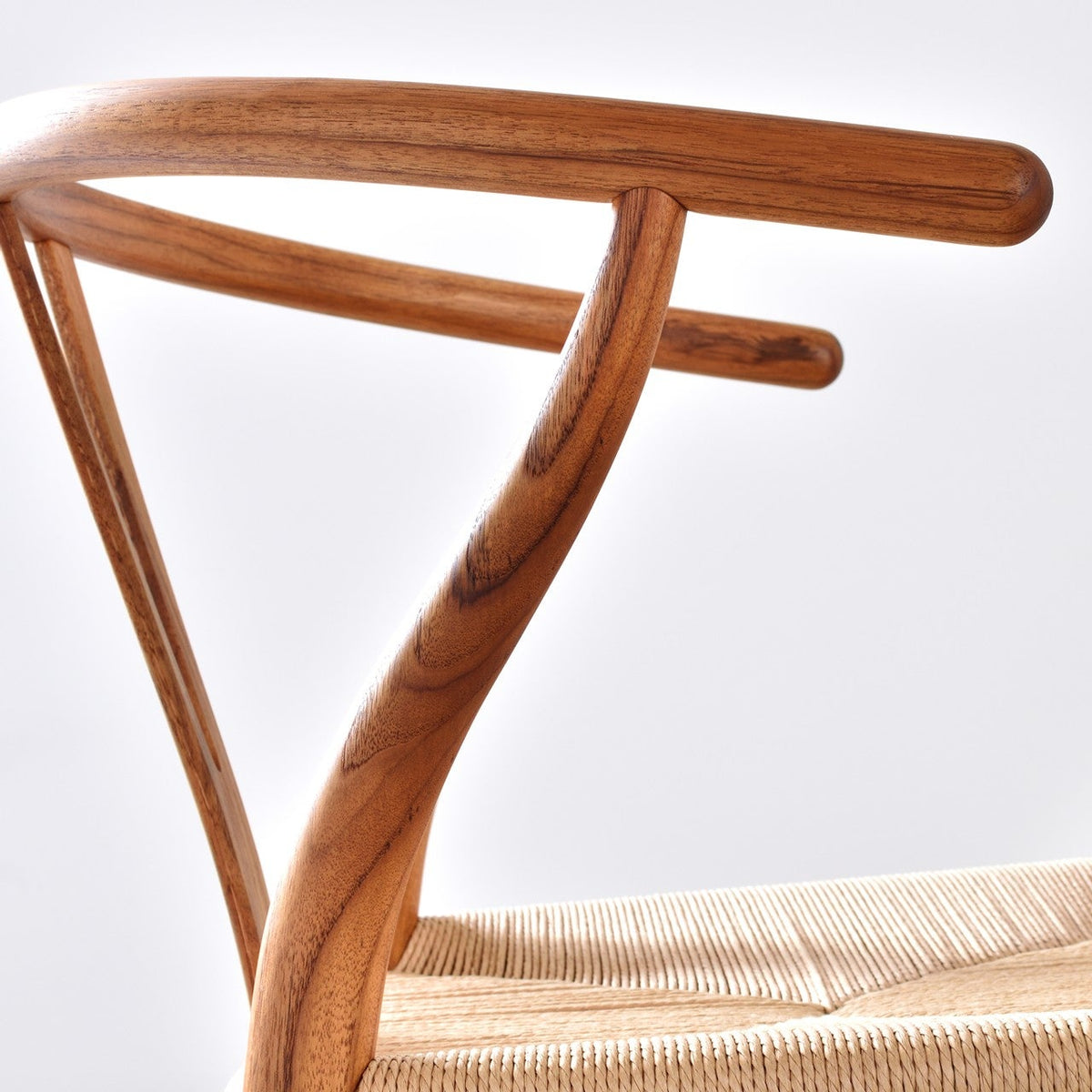 【カールハンセン別注Kvadratクッションプレゼント】CARL HANSEN & SON（カールハンセン&サン）/CH24/Yチェア（ワイチェア）/チーク材/オイル仕上げ/ナチュラルペーパーコード/SH45/【シリアルNo.1805586】/【実物画像】 傷防止フェルト付