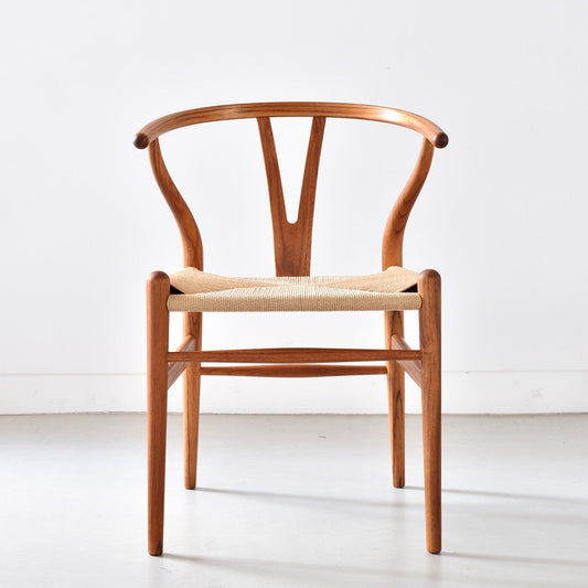 【カールハンセン別注Kvadratクッションプレゼント】CARL HANSEN & SON（カールハンセン&サン）/CH24/Yチェア（ワイチェア）/チーク材/オイル仕上げ/ナチュラルペーパーコード/SH45/【シリアルNo.1805588】/【実物画像】 傷防止フェルト付