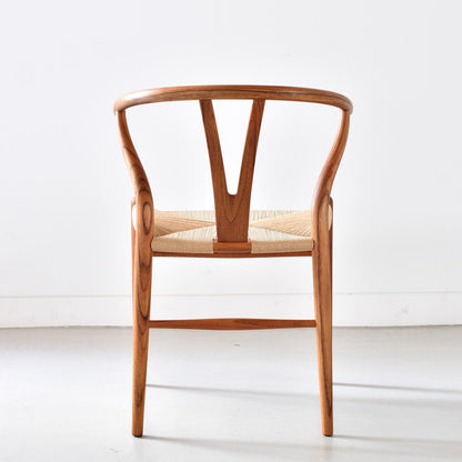 【カールハンセン別注Kvadratクッションプレゼント】CARL HANSEN & SON（カールハンセン&サン）/CH24/Yチェア（ワイチェア）/チーク材/オイル仕上げ/ナチュラルペーパーコード/SH45/【シリアルNo.1805588】/【実物画像】 傷防止フェルト付