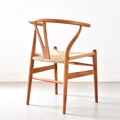 【カールハンセン別注Kvadratクッションプレゼント】CARL HANSEN & SON（カールハンセン&サン）/CH24/Yチェア（ワイチェア）/チーク材/オイル仕上げ/ナチュラルペーパーコード/SH45/【シリアルNo.1790825】/【実物画像】 傷防止フェルト付