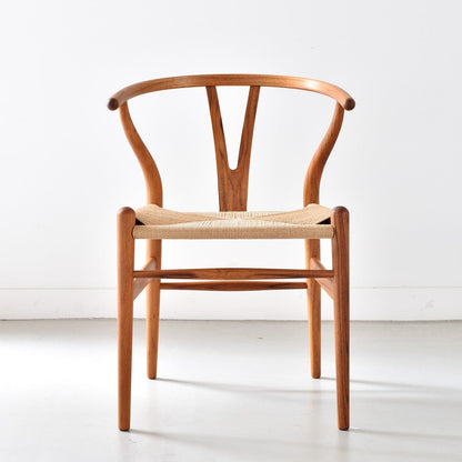 【カールハンセン別注Kvadratクッションプレゼント】CARL HANSEN & SON（カールハンセン&サン）/CH24/Yチェア（ワイチェア）/チーク材/オイル仕上げ/ナチュラルペーパーコード/SH45/【シリアルNo.1792812】/【実物画像】 傷防止フェルト付
