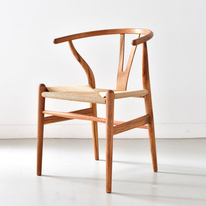 【カールハンセン別注Kvadratクッションプレゼント】CARL HANSEN & SON（カールハンセン&サン）/CH24/Yチェア（ワイチェア）/チーク材/オイル仕上げ/ナチュラルペーパーコード/SH45/【シリアルNo.1792868】/【実物画像】 傷防止フェルト付