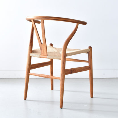 【カールハンセン別注Kvadratクッションプレゼント】CARL HANSEN & SON（カールハンセン&サン）/CH24/Yチェア（ワイチェア）/チーク材/オイル仕上げ/ナチュラルペーパーコード/SH45/【シリアルNo.1792871】/【実物画像】 傷防止フェルト付