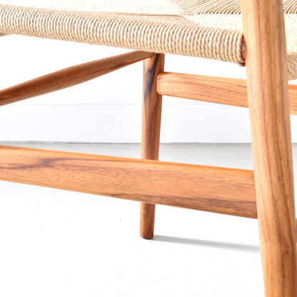【カールハンセン別注Kvadratクッションプレゼント】CARL HANSEN & SON（カールハンセン&サン）/CH24/Yチェア（ワイチェア）/チーク材/オイル仕上げ/ナチュラルペーパーコード/SH45/【シリアルNo.1792871】/【実物画像】 傷防止フェルト付