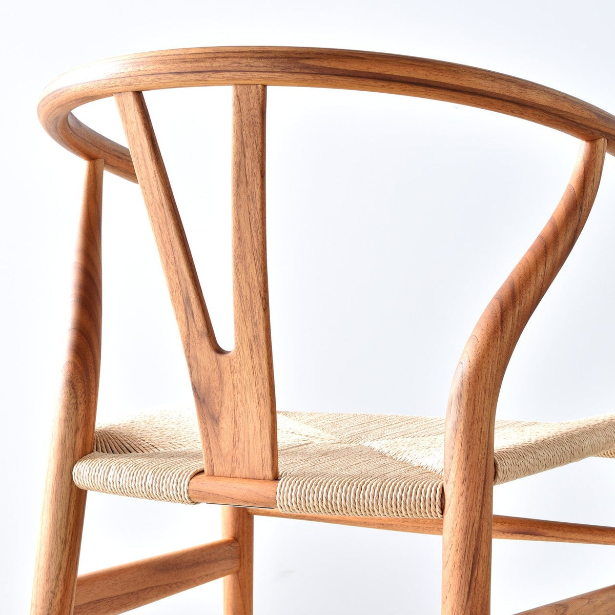 【カールハンセン別注Kvadratクッションプレゼント】CARL HANSEN & SON（カールハンセン&サン）/CH24/Yチェア（ワイチェア）/チーク材/オイル仕上げ/ナチュラルペーパーコード/SH45/【シリアルNo.1792871】/【実物画像】 傷防止フェルト付