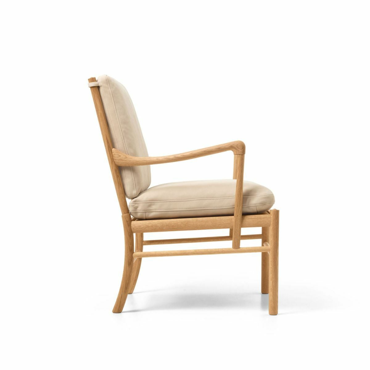 CARL HANSEN & SON（カールハンセン&サン）/OW149/コロニアルチェア/オーク材/オイル仕上げ/Leather group C/TERRAR/Lime-20365/ベージュ【納期】ご注文後確認