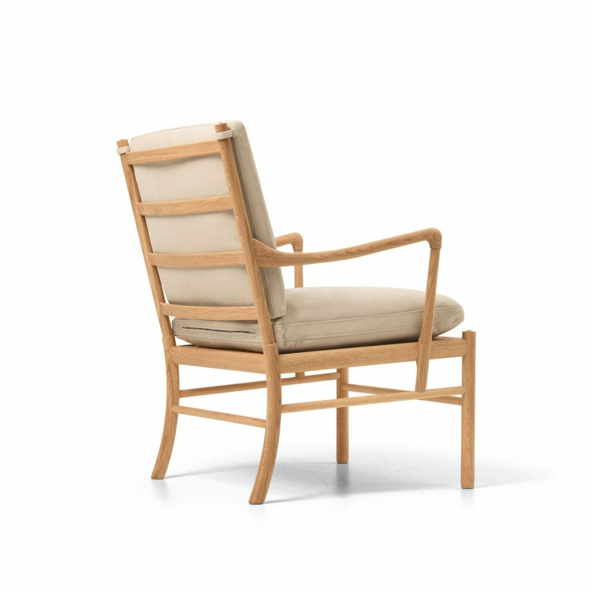CARL HANSEN & SON（カールハンセン&サン）/OW149/コロニアルチェア/オーク材/オイル仕上げ/Leather group C/TERRAR/Lime-20365/ベージュ【納期】ご注文後確認