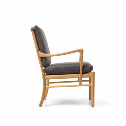 CARL HANSEN & SON（カールハンセン&サン）/OW149/コロニアルチェア/オーク材/オイル仕上げ/Leather group C/TERRAR/Raku-20367/チャコールグレー【納期】ご注文後確認
