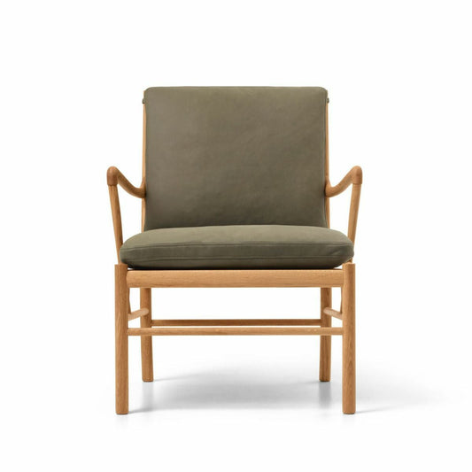 CARL HANSEN & SON（カールハンセン&サン）/OW149/コロニアルチェア/オーク材/オイル仕上げ/Leather group C/TERRAR/Jade-20368/カーキ【納期】ご注文後確認