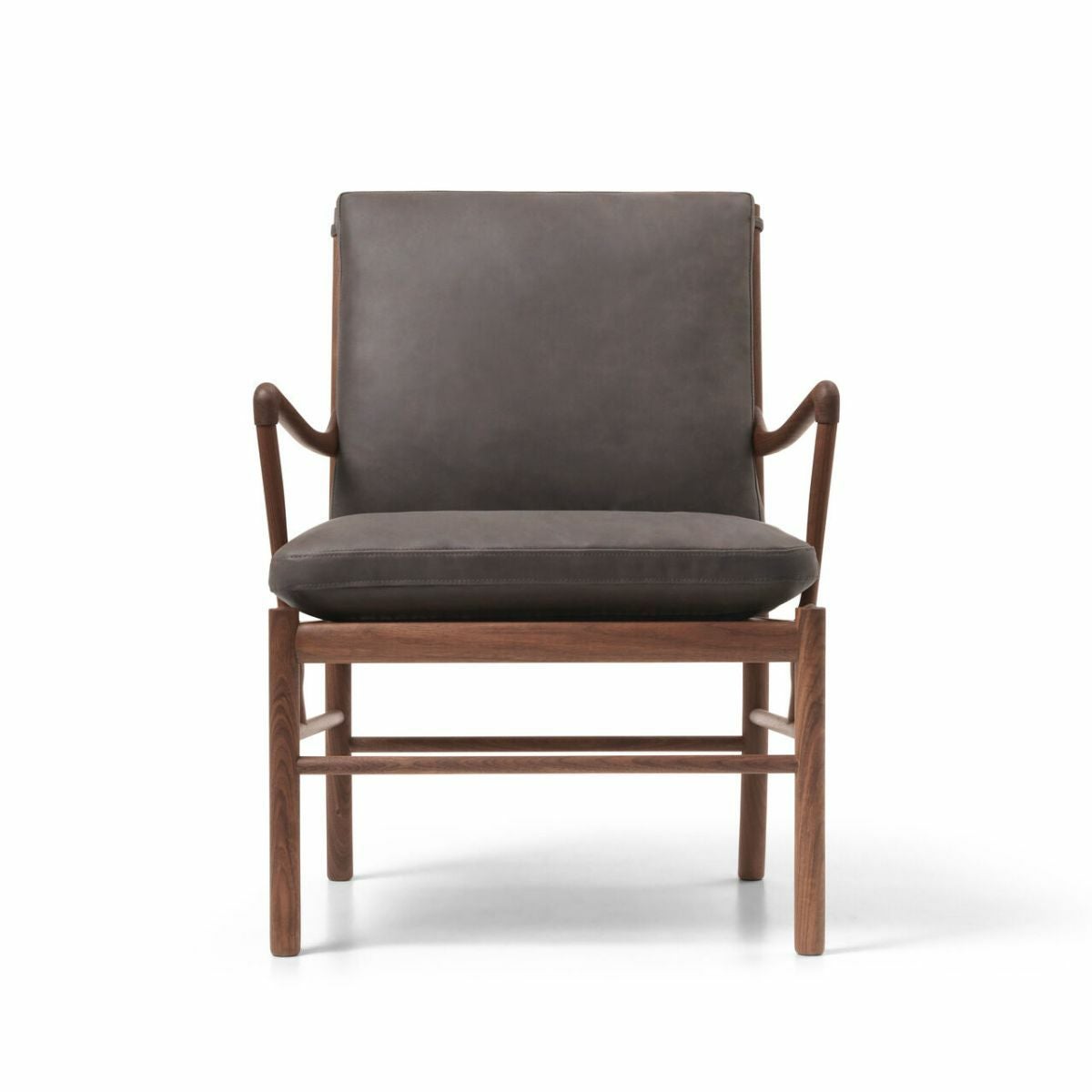 CARL HANSEN & SON（カールハンセン&サン）/OW149/コロニアルチェア/ウォルナット材/オイル仕上げ/Leather group C/TERRAR/Raku-20367/チャコールグレー【納期】ご注文後確認