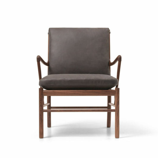 CARL HANSEN & SON（カールハンセン&サン）/OW149/コロニアルチェア/ウォルナット材/オイル仕上げ/Leather group C/TERRAR/Raku-20367/チャコールグレー【納期】ご注文後確認