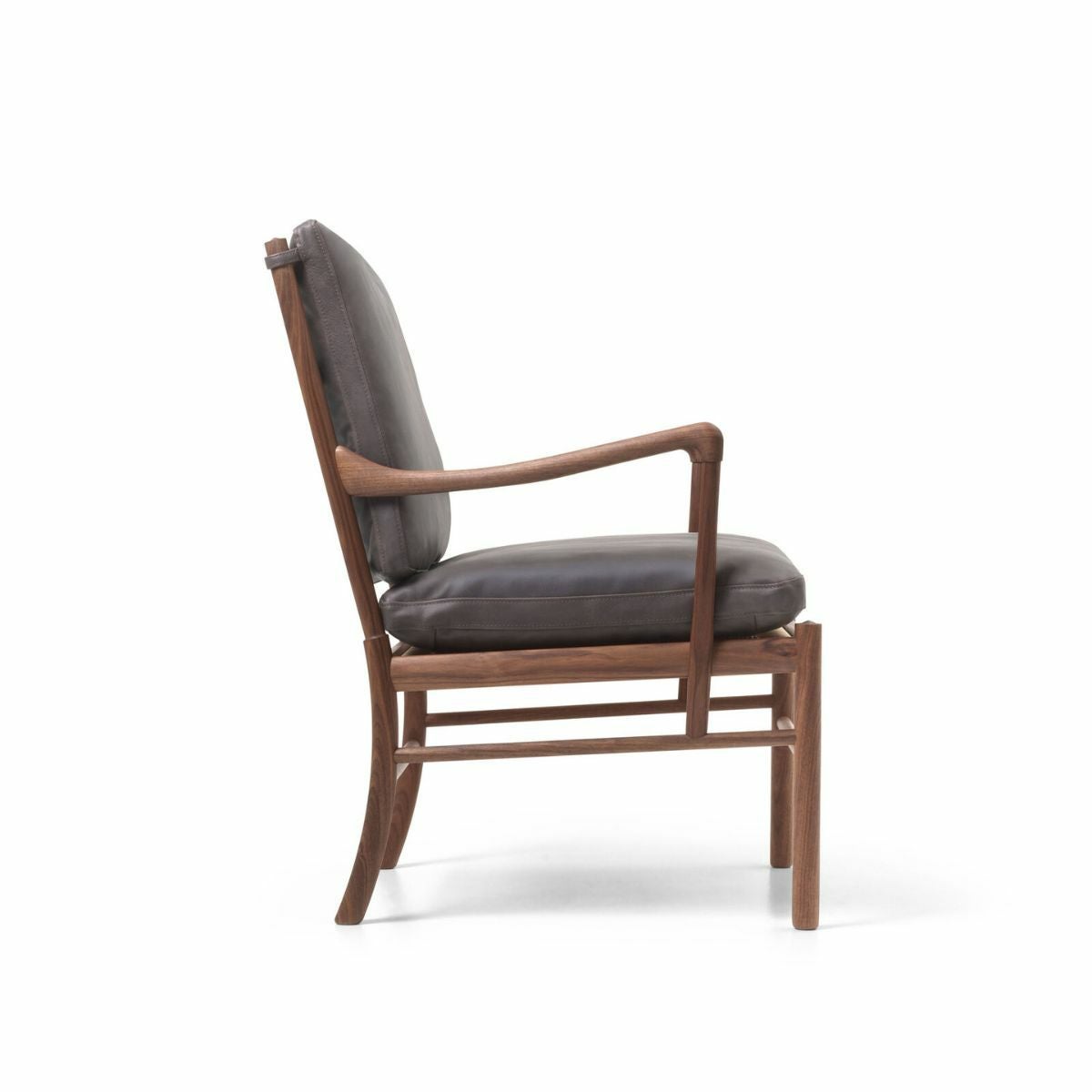 CARL HANSEN & SON（カールハンセン&サン）/OW149/コロニアルチェア/ウォルナット材/オイル仕上げ/Leather group C/TERRAR/Raku-20367/チャコールグレー【納期】ご注文後確認