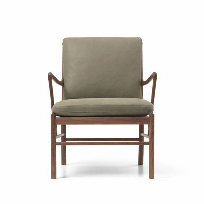 CARL HANSEN & SON（カールハンセン&サン）/OW149/コロニアルチェア/ウォルナット材/オイル仕上げ/Leather group C/TERRAR/Jade-20368/カーキ【納期】ご注文後確認