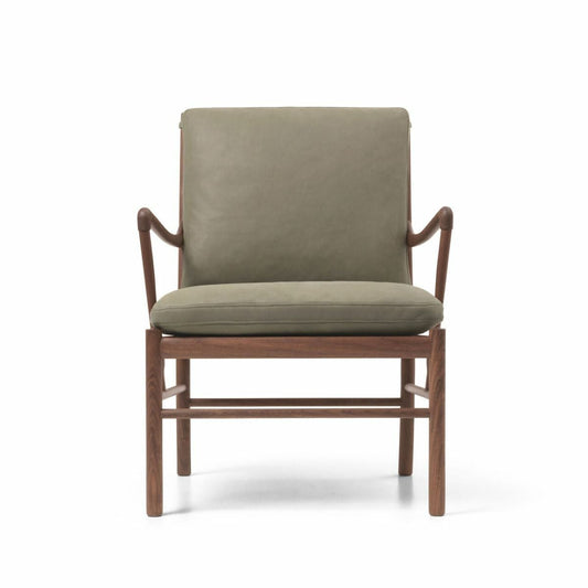 CARL HANSEN & SON（カールハンセン&サン）/OW149/コロニアルチェア/ウォルナット材/オイル仕上げ/Leather group C/TERRAR/Jade-20368/カーキ【納期】ご注文後確認
