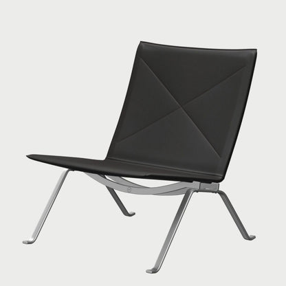 Fritz Hansen（フリッツハンセン）/PK22/オーラレザー/ブラックブラウン【納期】ご注文後確認