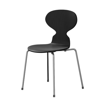 Fritz Hansen（フリッツハンセン）/アリンコチェア/「3101」/カラードアッシュ：ブラック/脚：クローム/SH43㎝