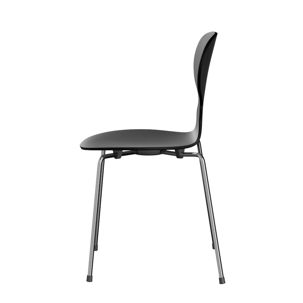 Fritz Hansen（フリッツハンセン）/アリンコチェア/「3101」/カラードアッシュ：ブラック/脚：クローム/SH43㎝
