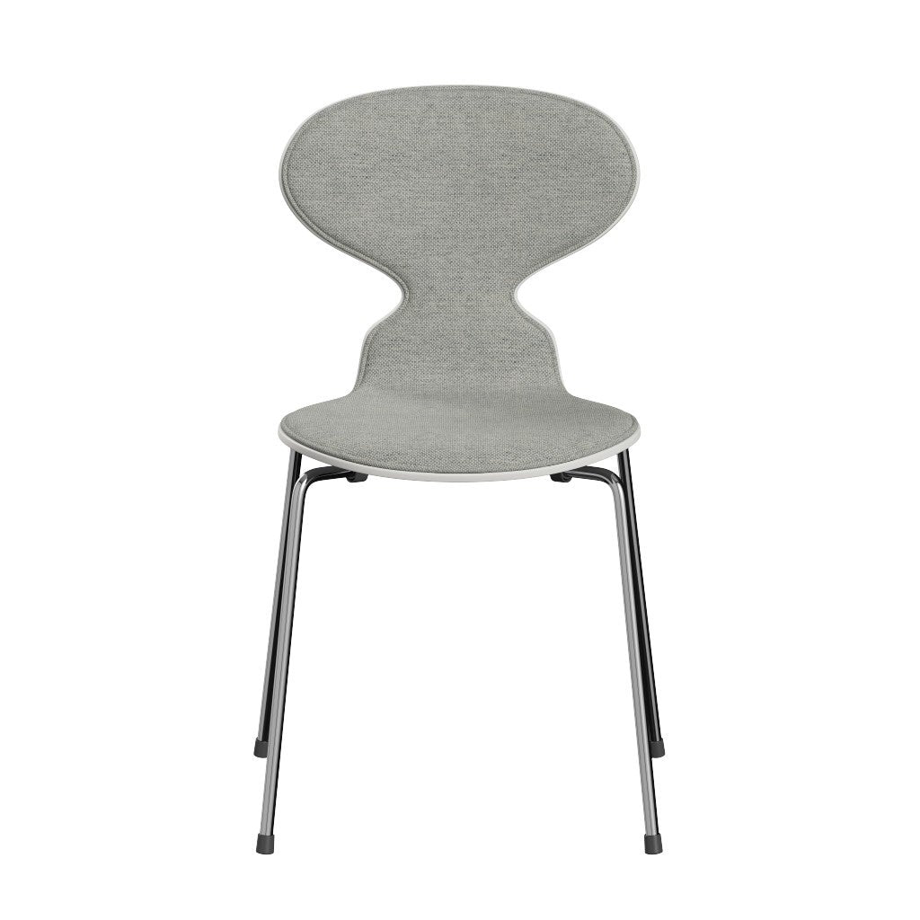 Fritz Hansen（フリッツハンセン）/アリンコチェア/「3101」/カラードアッシュ：ホワイト/フロントパディング：Hallingdal 110（ホワイト×グレー）/脚：クローム/SH43㎝