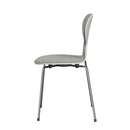 Fritz Hansen（フリッツハンセン）/アリンコチェア/「3101」/カラードアッシュ：ホワイト/フロントパディング：Hallingdal 110（ホワイト×グレー）/脚：クローム/SH43㎝