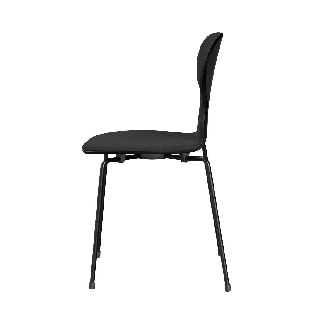 Fritz Hansen（フリッツハンセン）/アリンコチェア/「3101」/カラードアッシュ：ブラック/フロントパディング：クリスチャンハウン 1173（グレー）/脚：ブラック粉体塗装/SH43㎝