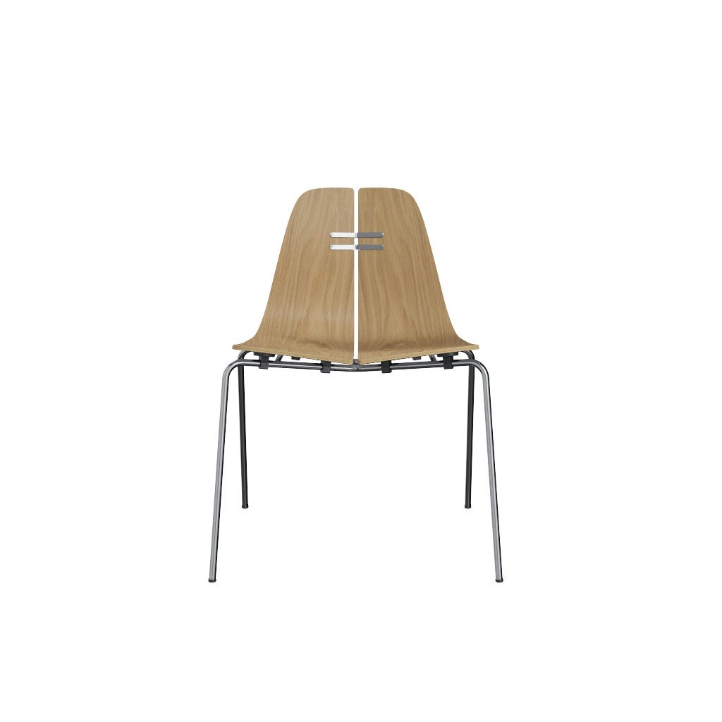 Fritz Hansen（フリッツハンセン）/PK3/ナチュラルウッド：オーク/脚：クローム/SH43㎝
