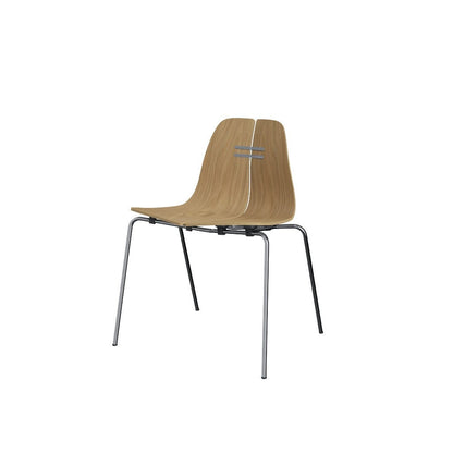 Fritz Hansen（フリッツハンセン）/PK3/ナチュラルウッド：オーク/脚：クローム/SH43㎝