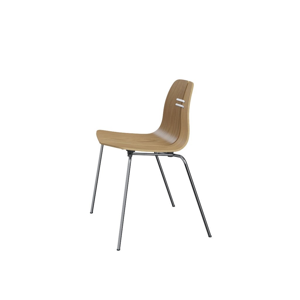 Fritz Hansen（フリッツハンセン）/PK3/ナチュラルウッド：オーク/脚：クローム/SH43㎝